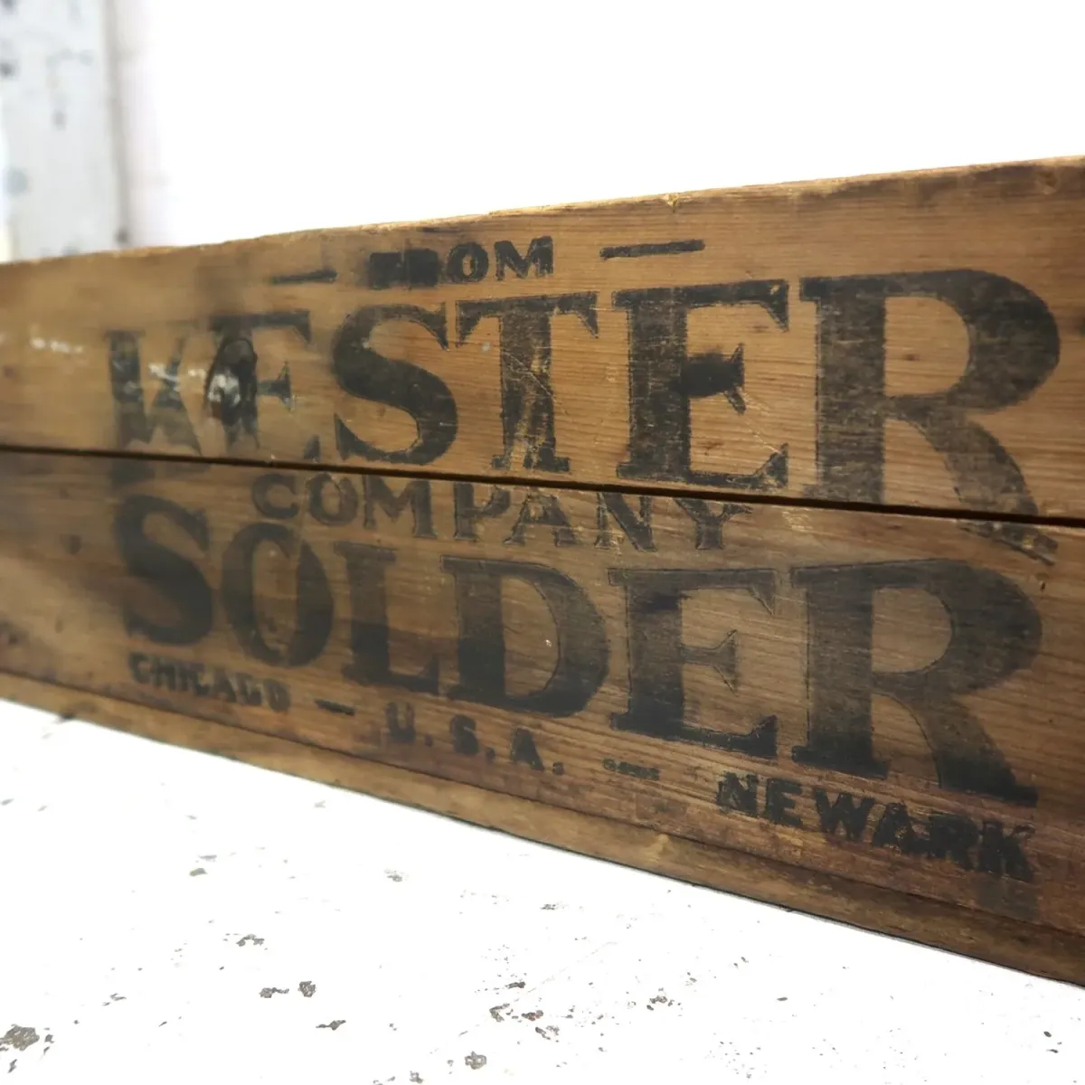 KESTER SOLDER ビンテージ ウッドボックス