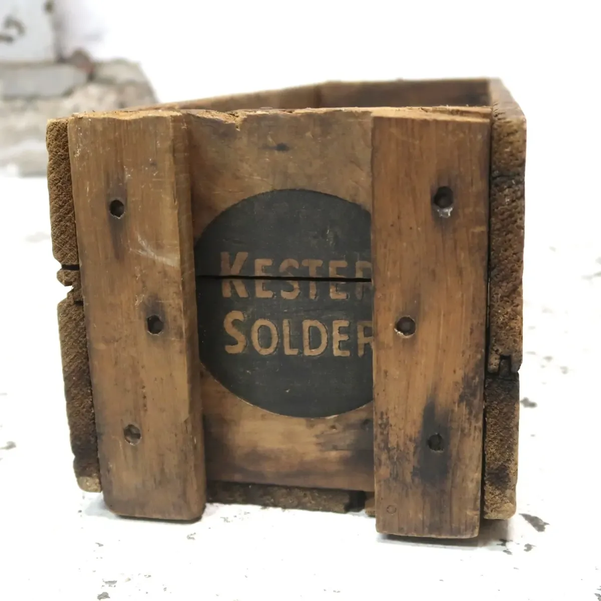 KESTER SOLDER ビンテージ ウッドボックス