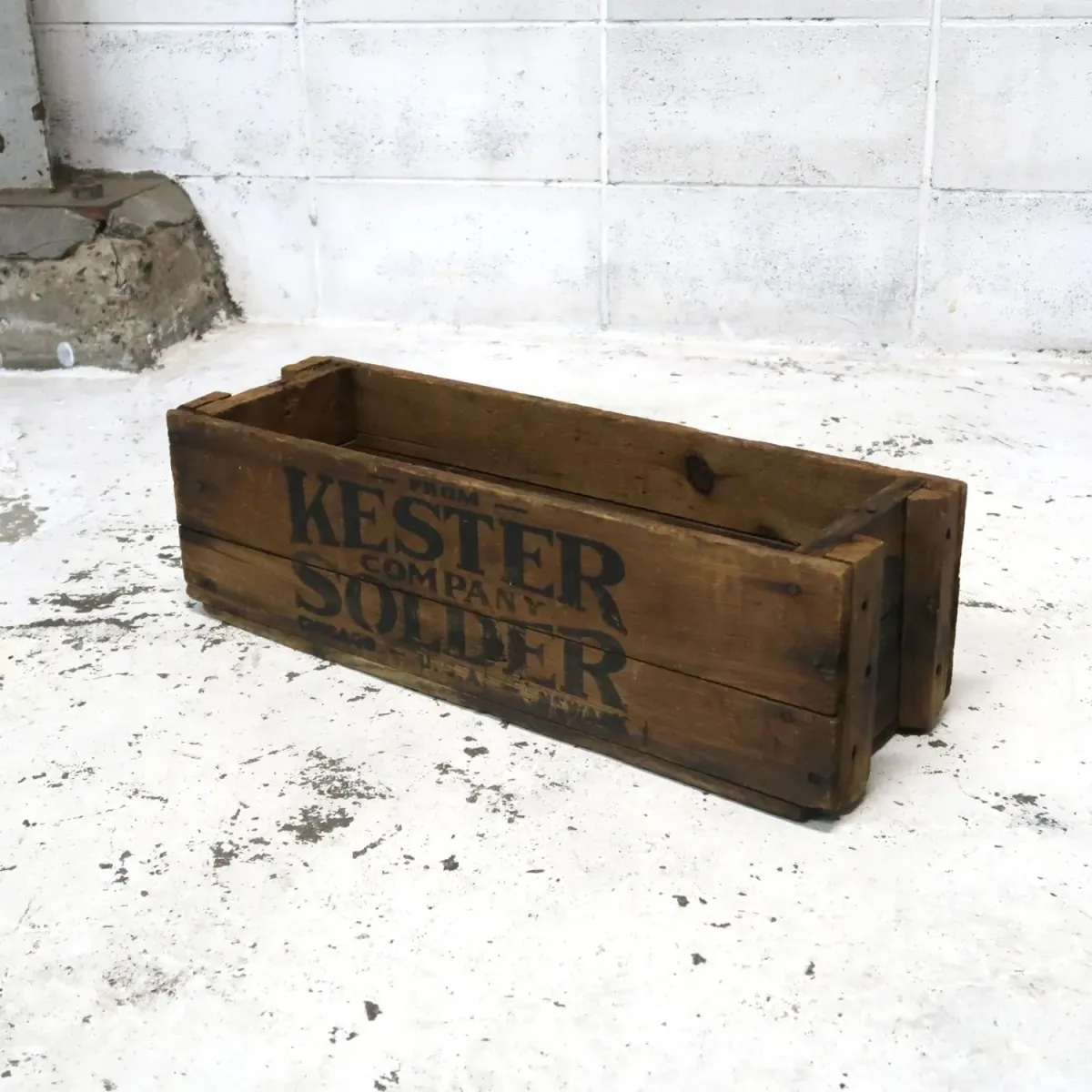 KESTER SOLDER ビンテージ ウッドボックス