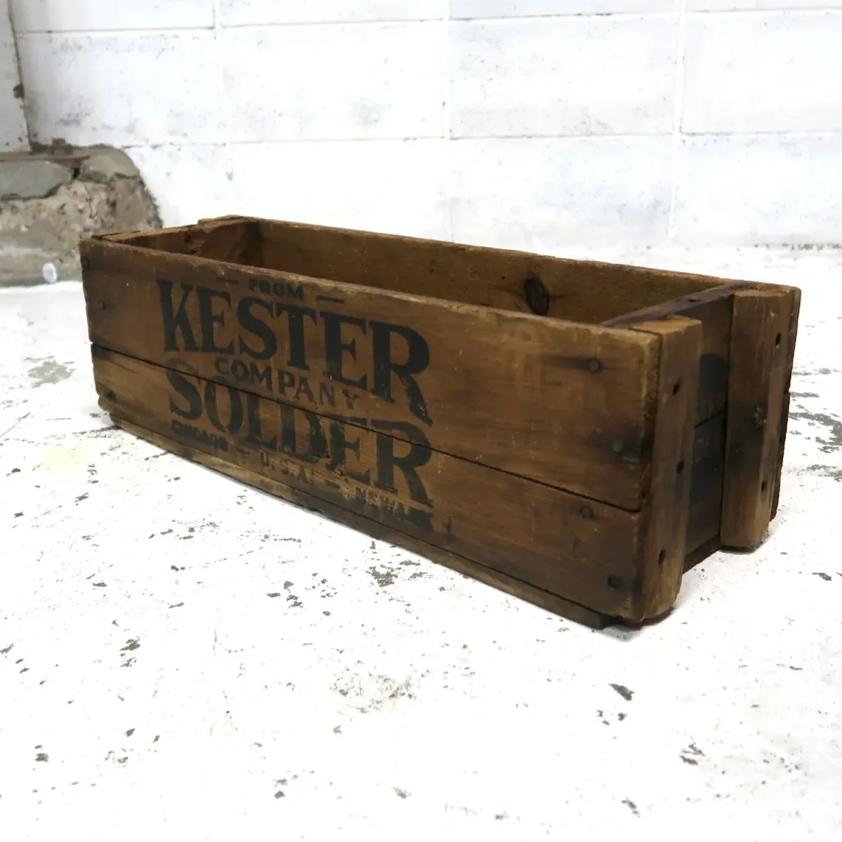KESTER SOLDER ビンテージ ウッドボックス