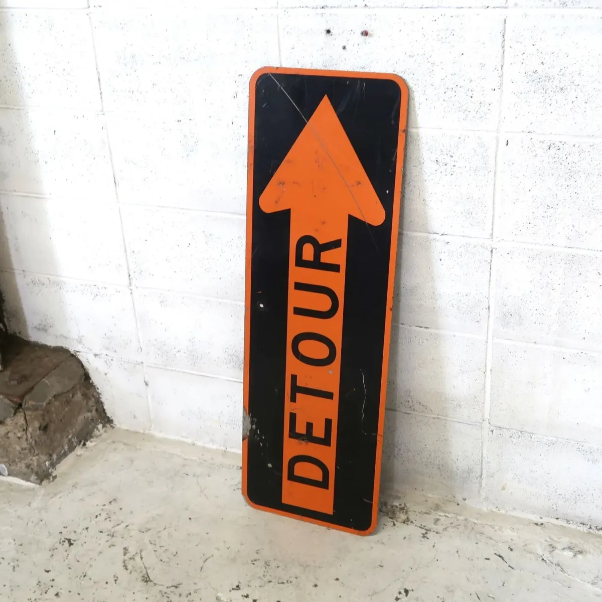 DETOUR ビンテージ ロードサイン