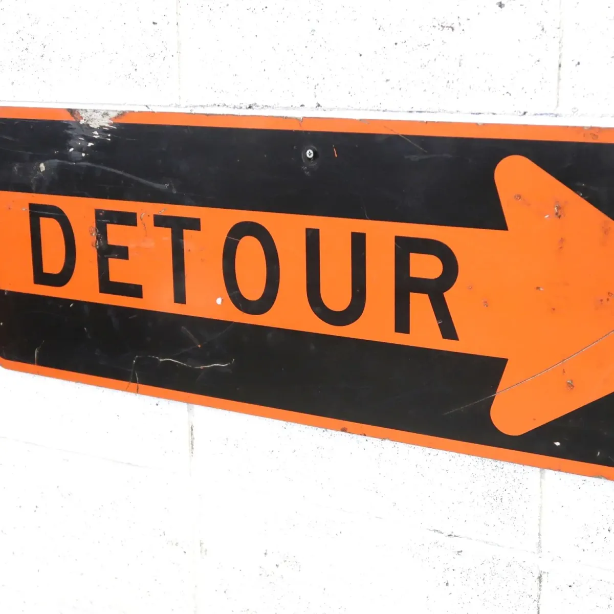 DETOUR ビンテージ ロードサイン