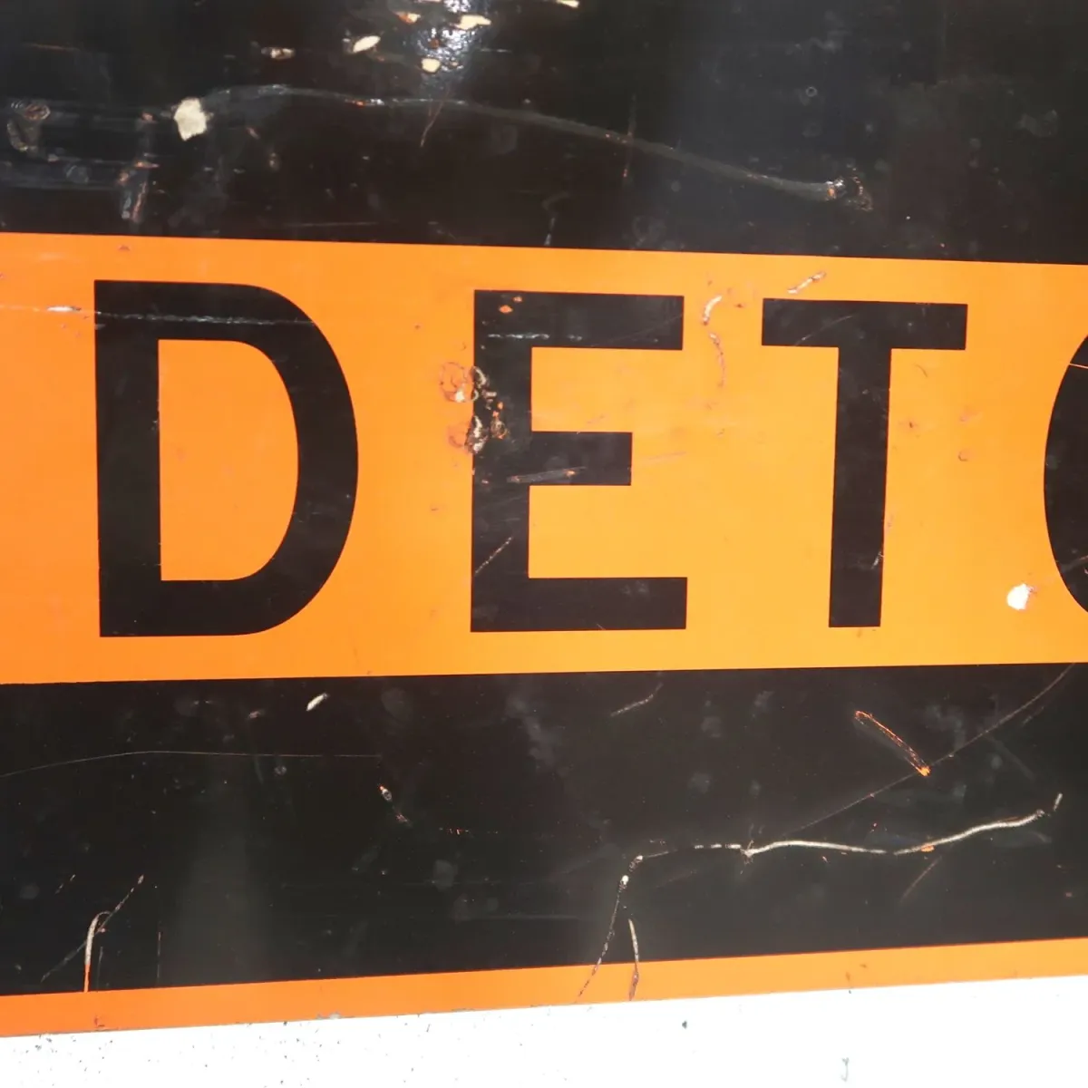 DETOUR ビンテージ ロードサイン