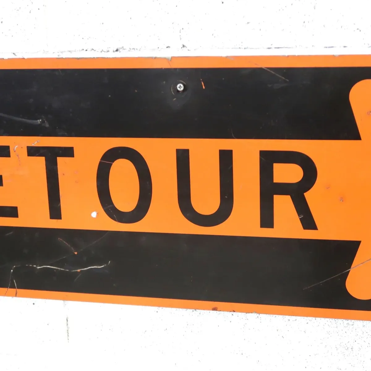DETOUR ビンテージ ロードサイン