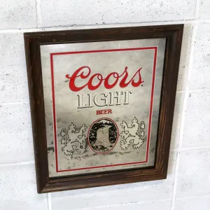 Coors LIGHT ビンテージ パブミラー