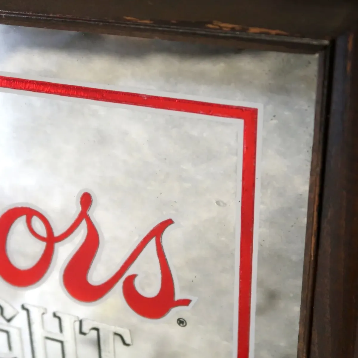 Coors LIGHT ビンテージ パブミラー