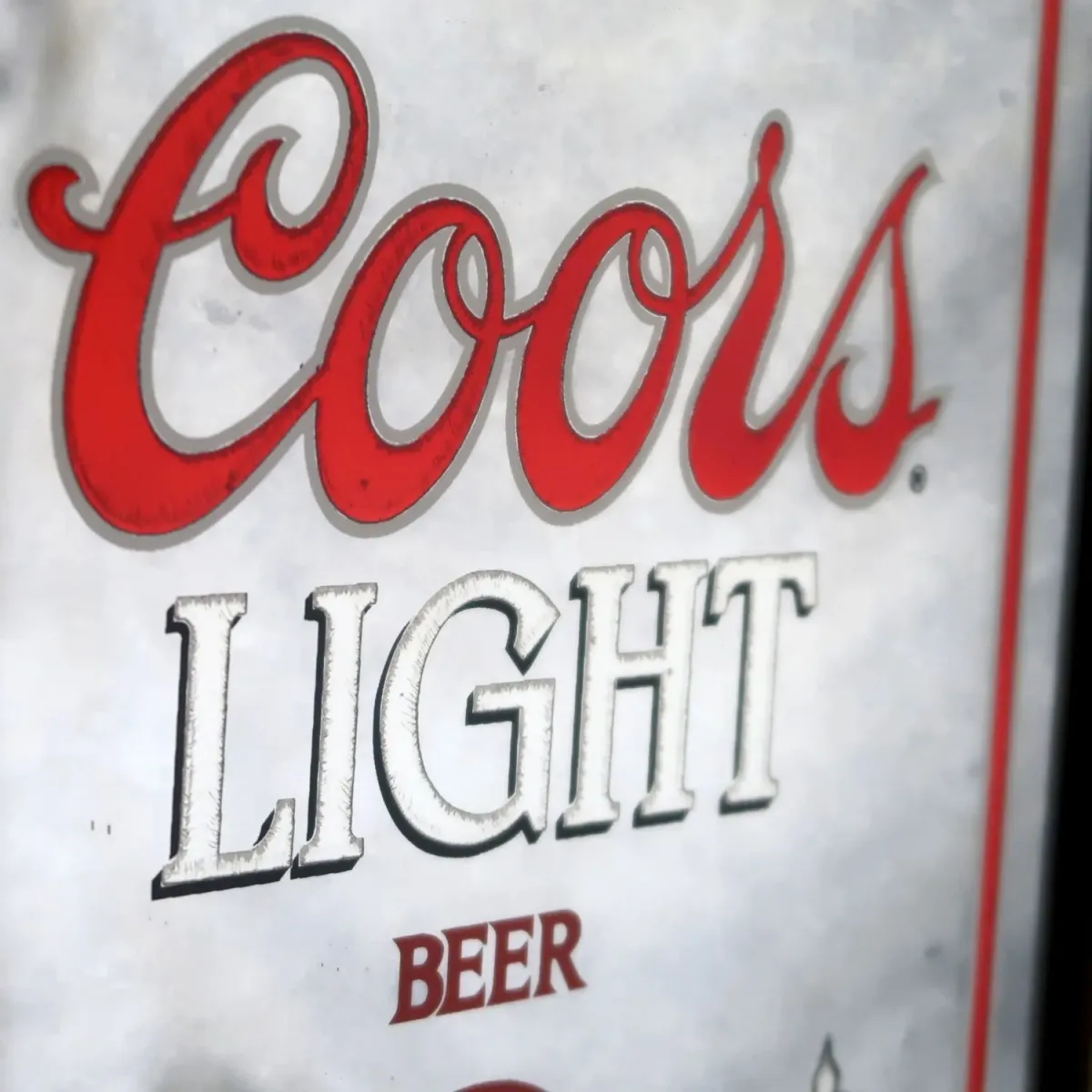 Coors LIGHT ビンテージ パブミラー