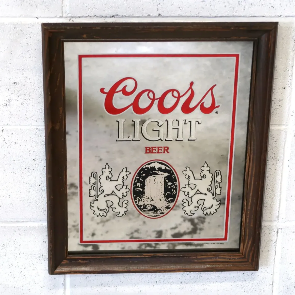 Coors LIGHT ビンテージ パブミラー