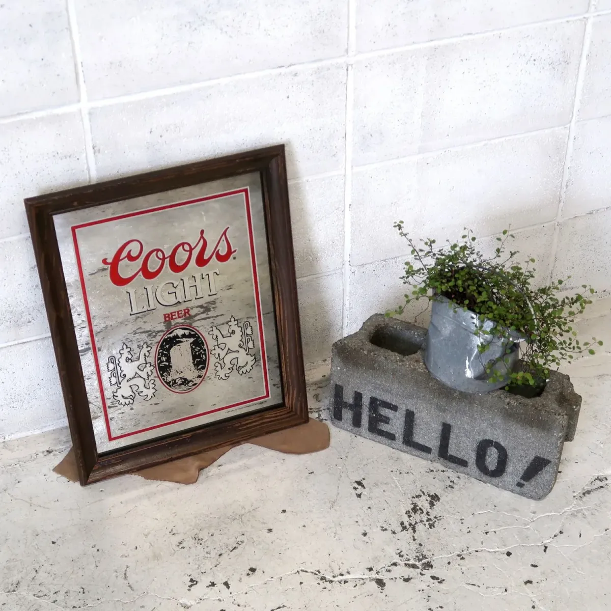 Coors LIGHT ビンテージ パブミラー