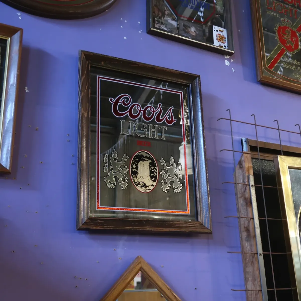 Coors LIGHT ビンテージ パブミラー
