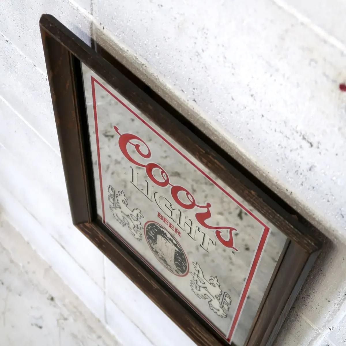 Coors LIGHT ビンテージ パブミラー