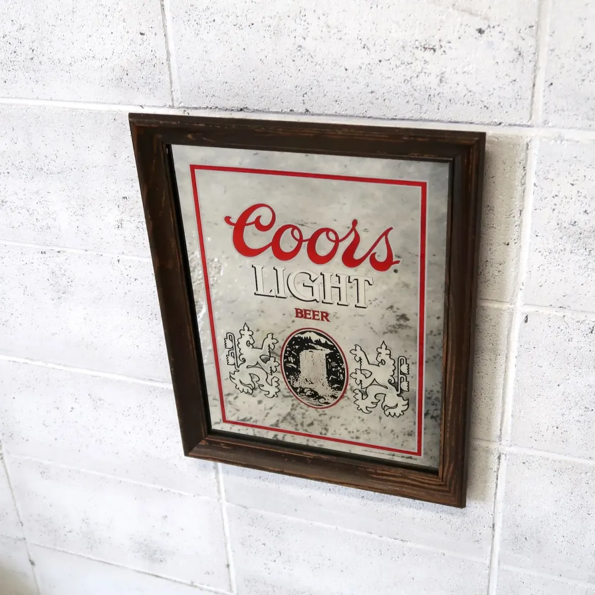 Coors LIGHT ビンテージ パブミラー