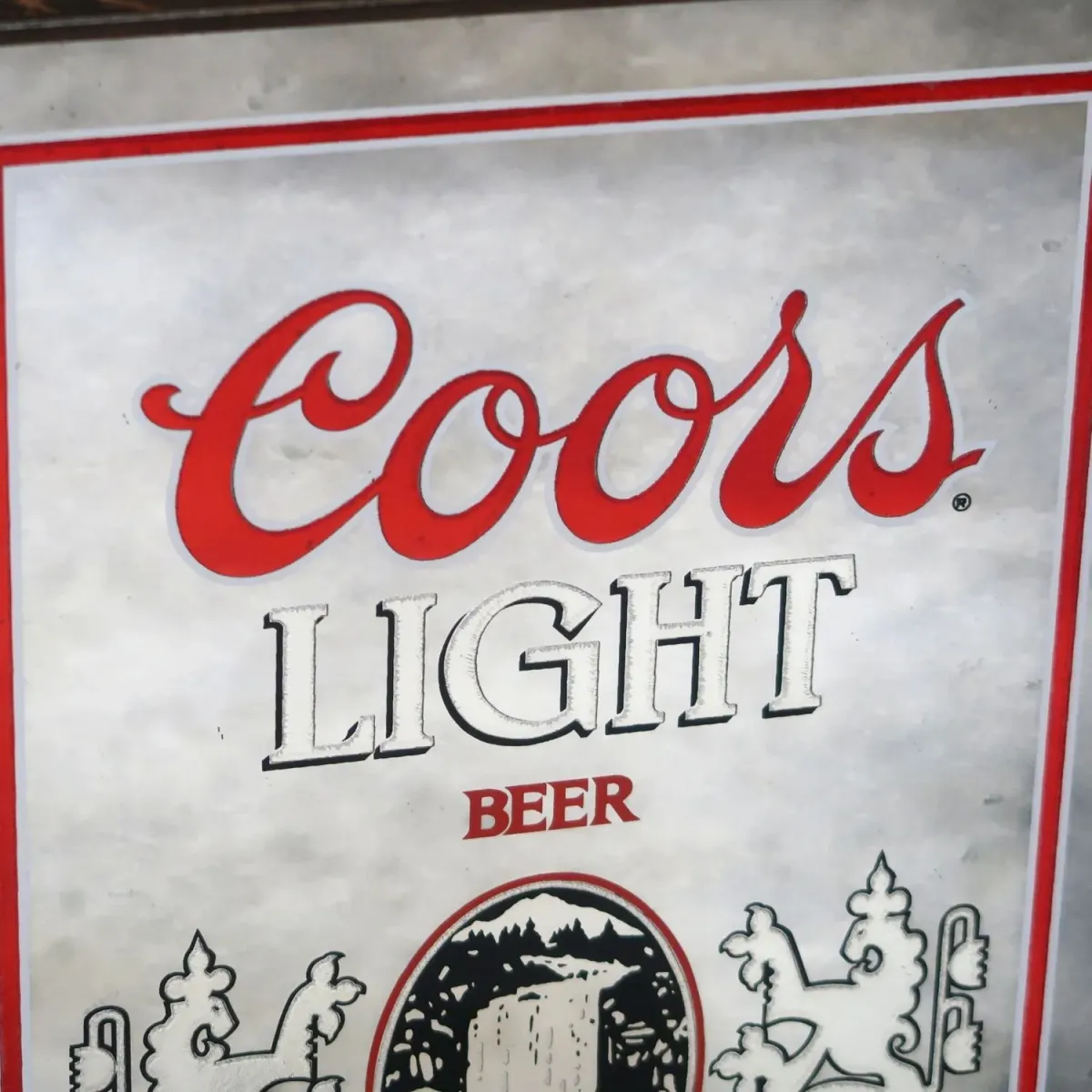 Coors LIGHT ビンテージ パブミラー