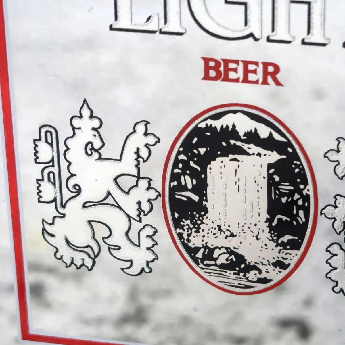 Coors LIGHT ビンテージ パブミラー