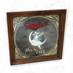 Miller HIGH LIFE ビンテージ パブミラー