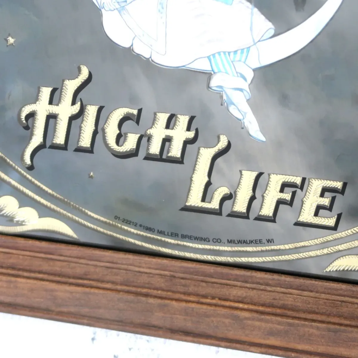 Miller HIGH LIFE ビンテージ パブミラー