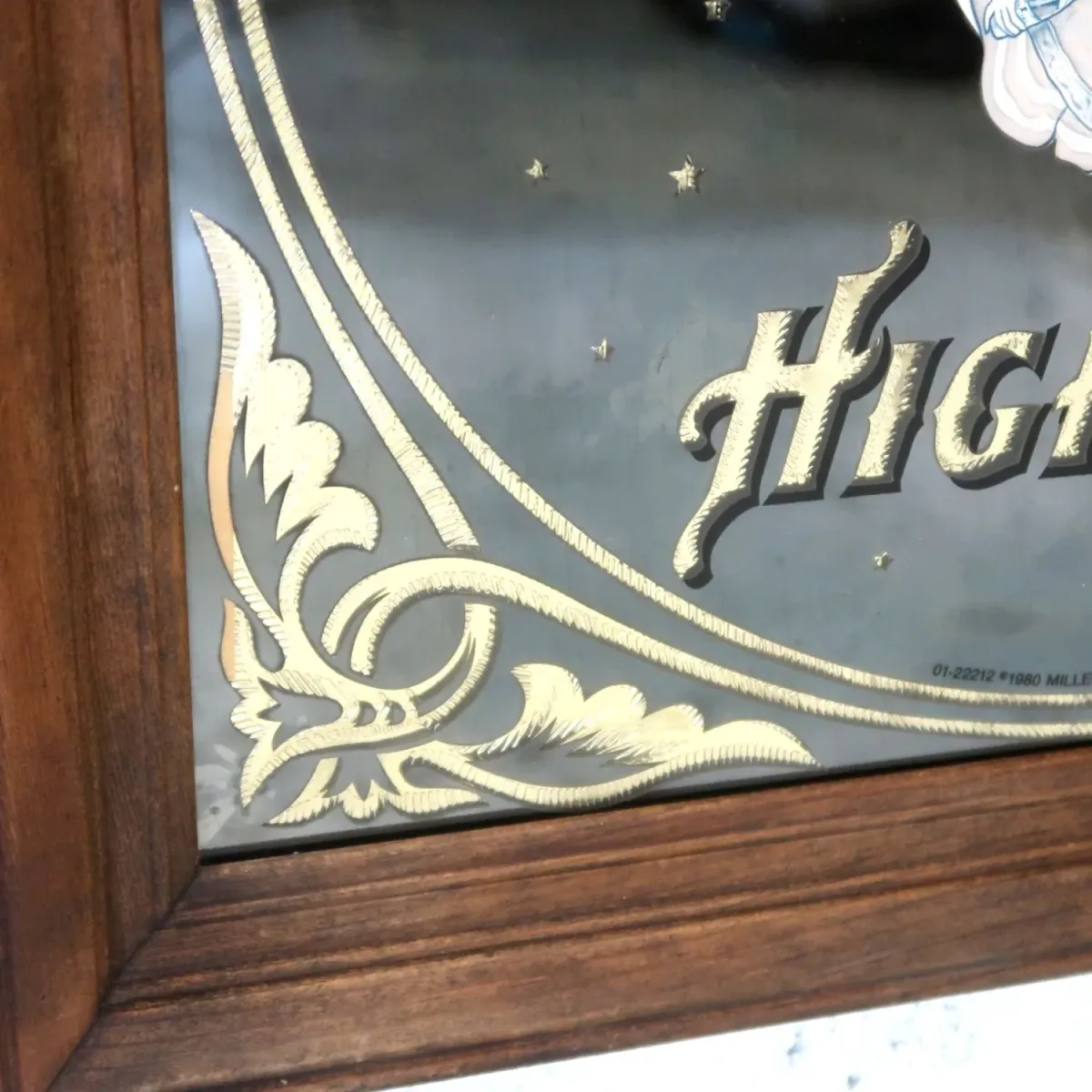 Miller HIGH LIFE ビンテージ パブミラー