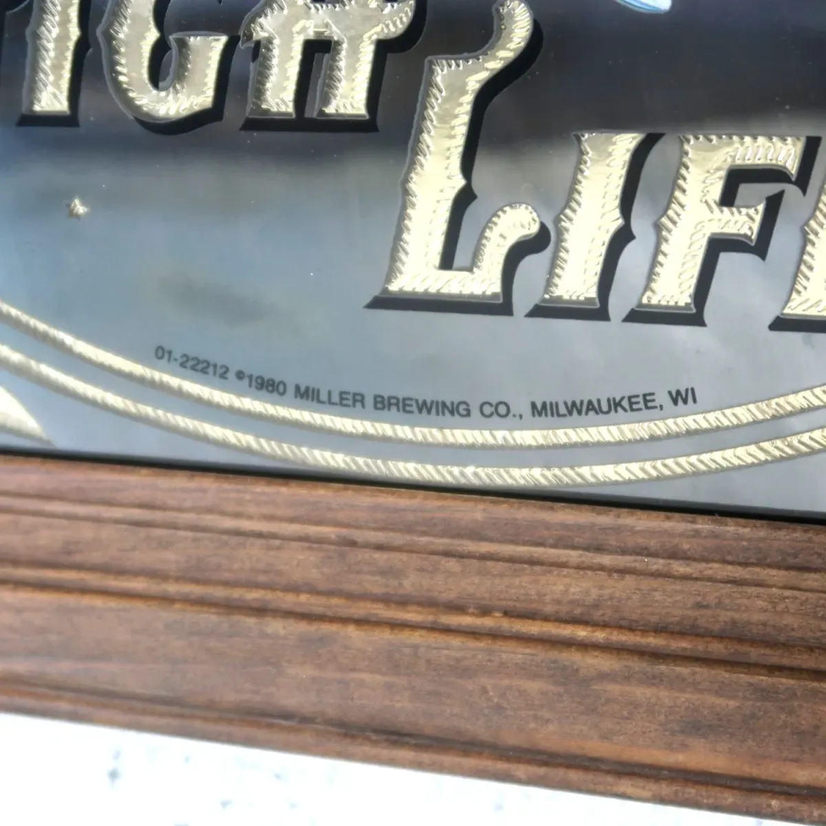 Miller HIGH LIFE ビンテージ パブミラー