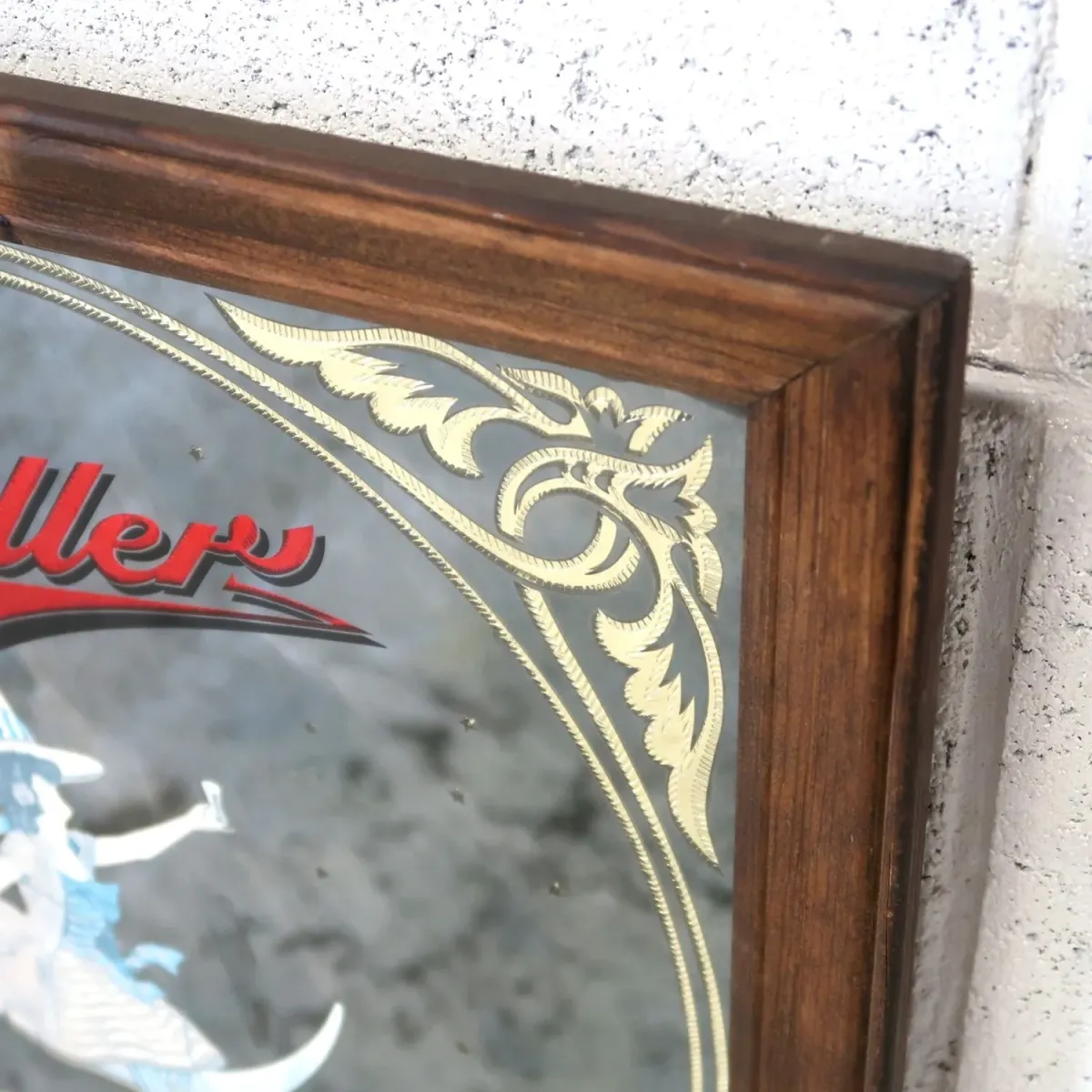 Miller HIGH LIFE ビンテージ パブミラー