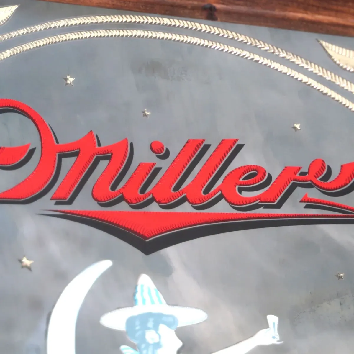 Miller HIGH LIFE ビンテージ パブミラー