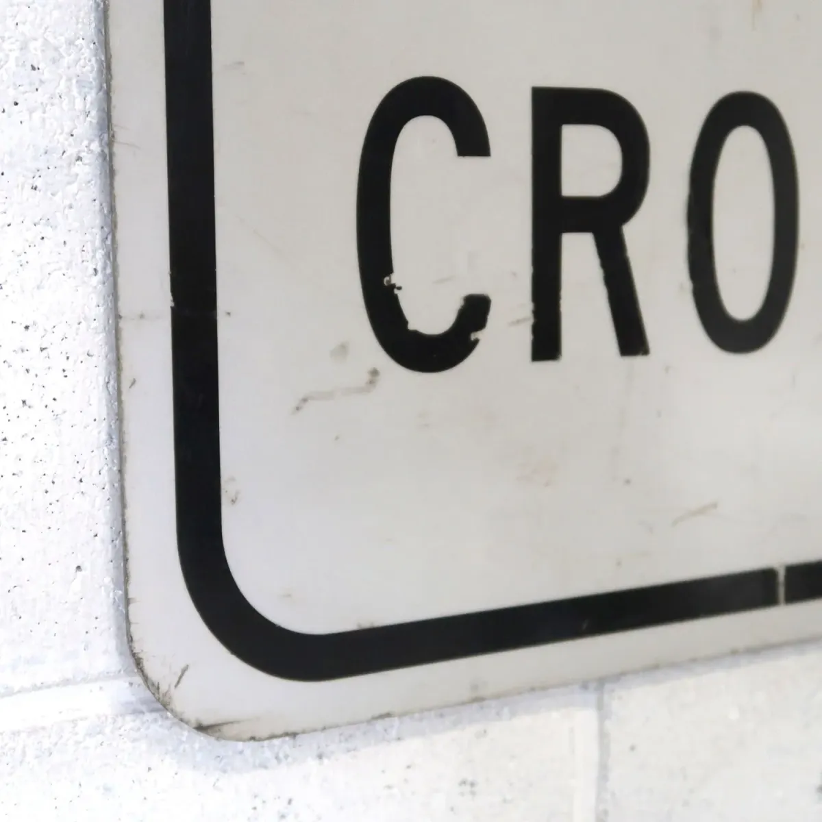 USE CROSSWALK ビンテージ ロードサイン