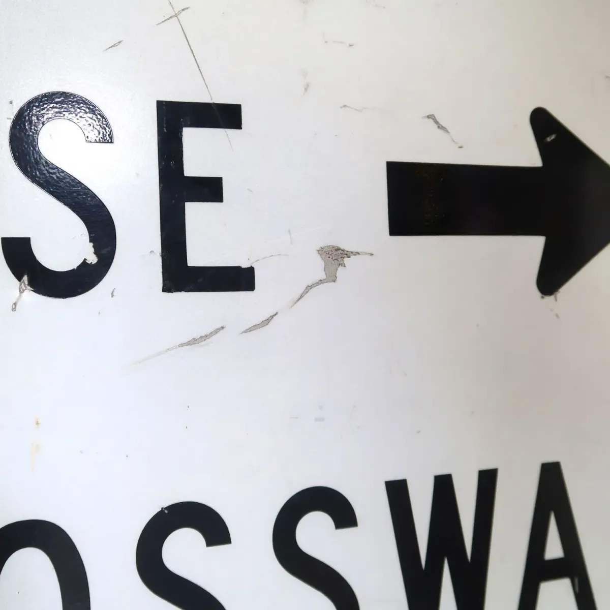 USE CROSSWALK ビンテージ ロードサイン