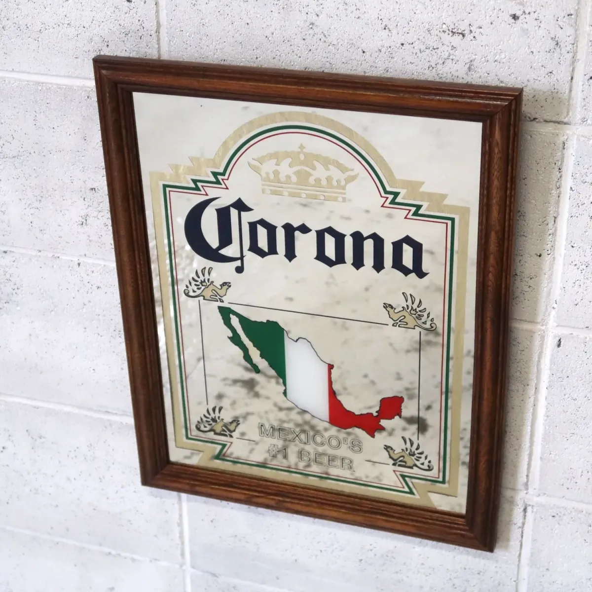 Corona BEER ビンテージ パブミラー