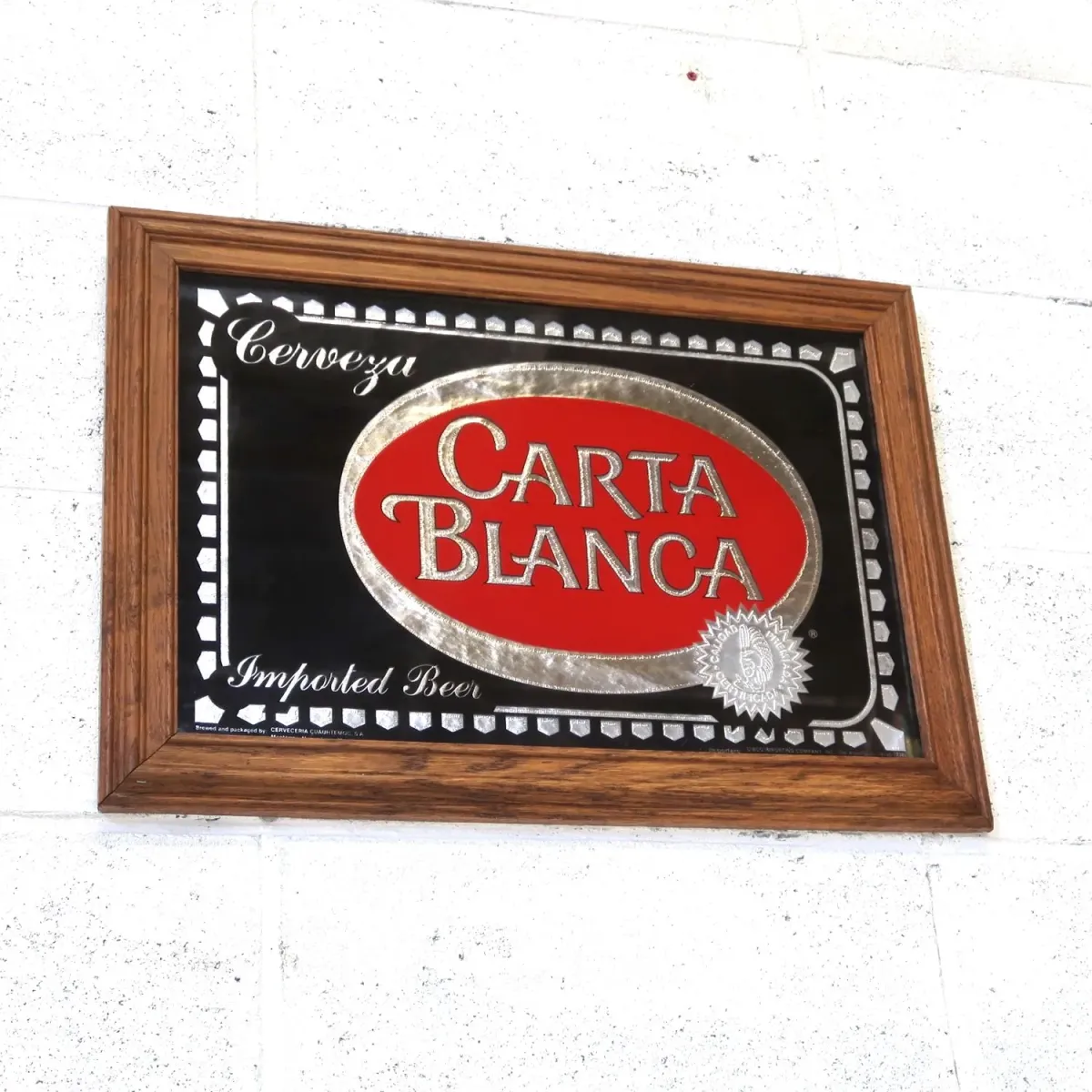 CARTA BLANCA ビンテージ パブミラー