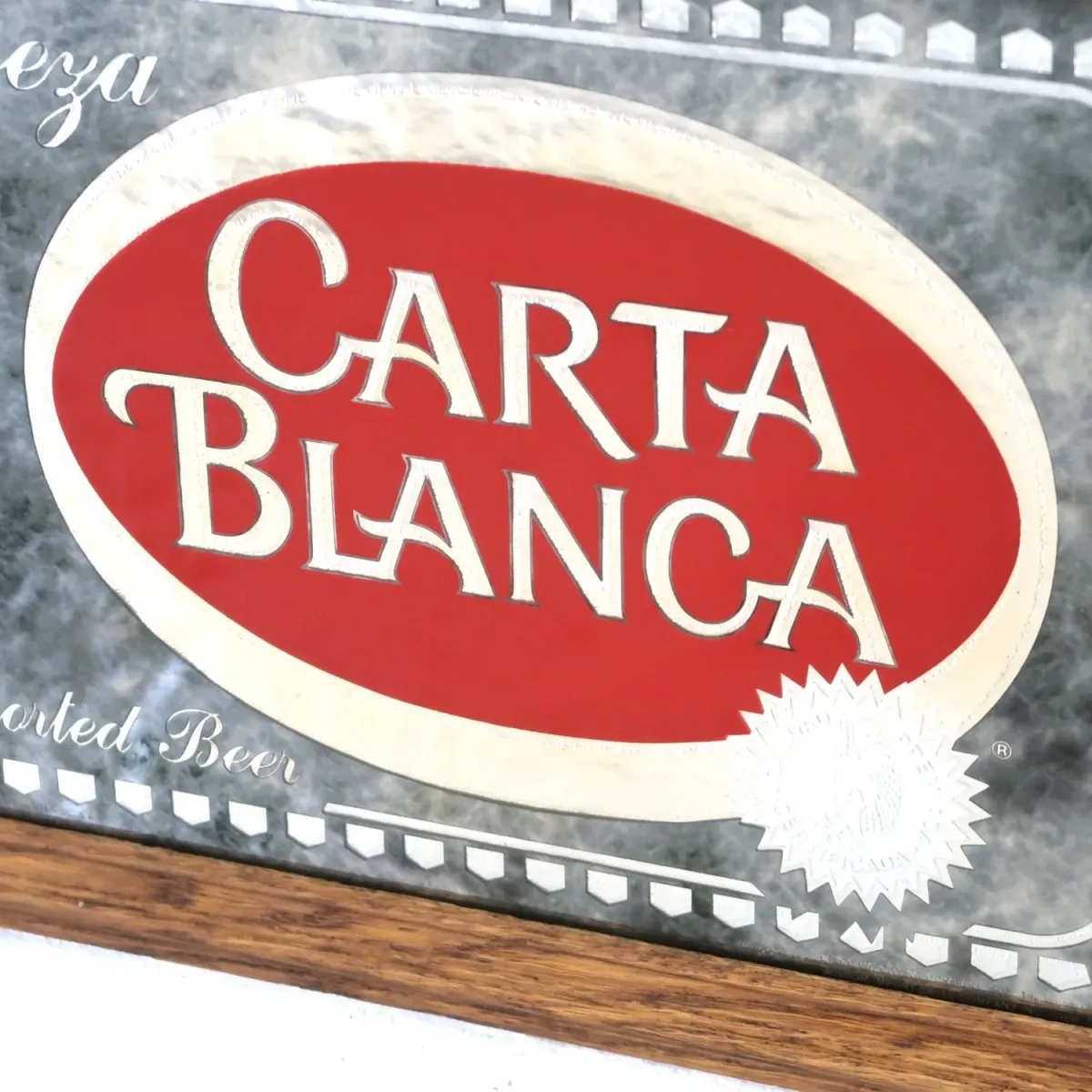 CARTA BLANCA ビンテージ パブミラー