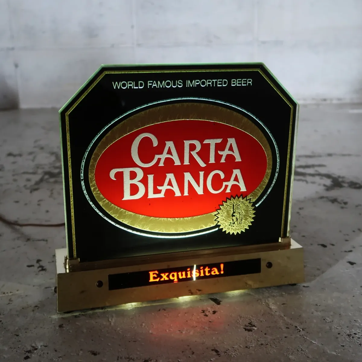 CARTA BLANCA ビンテージ ライトサイン