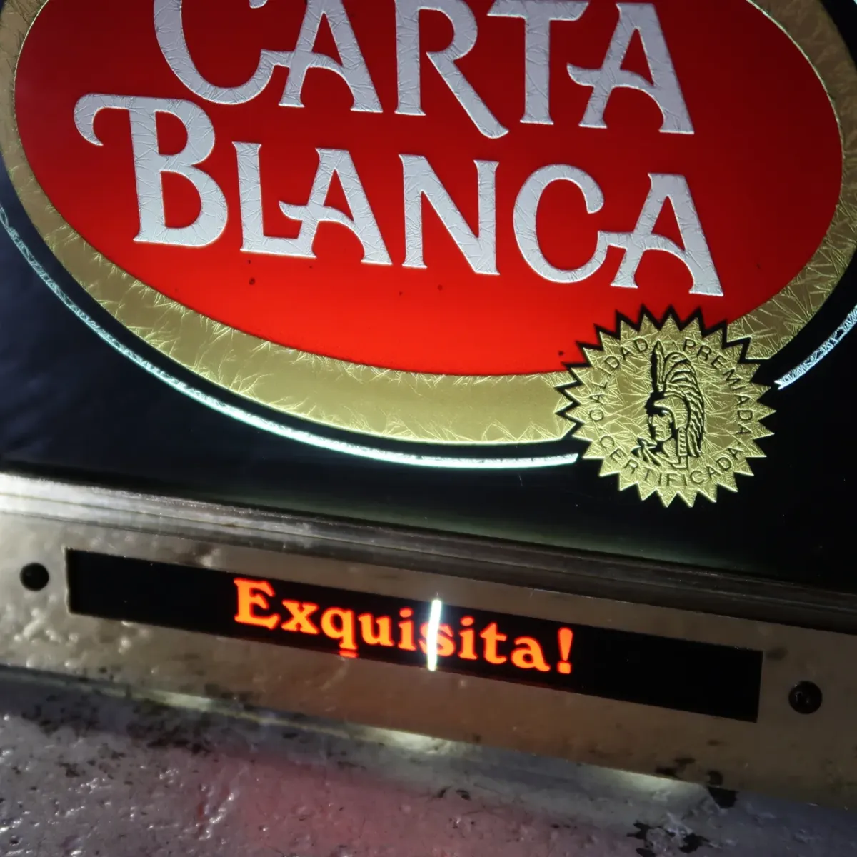 CARTA BLANCA ビンテージ ライトサイン