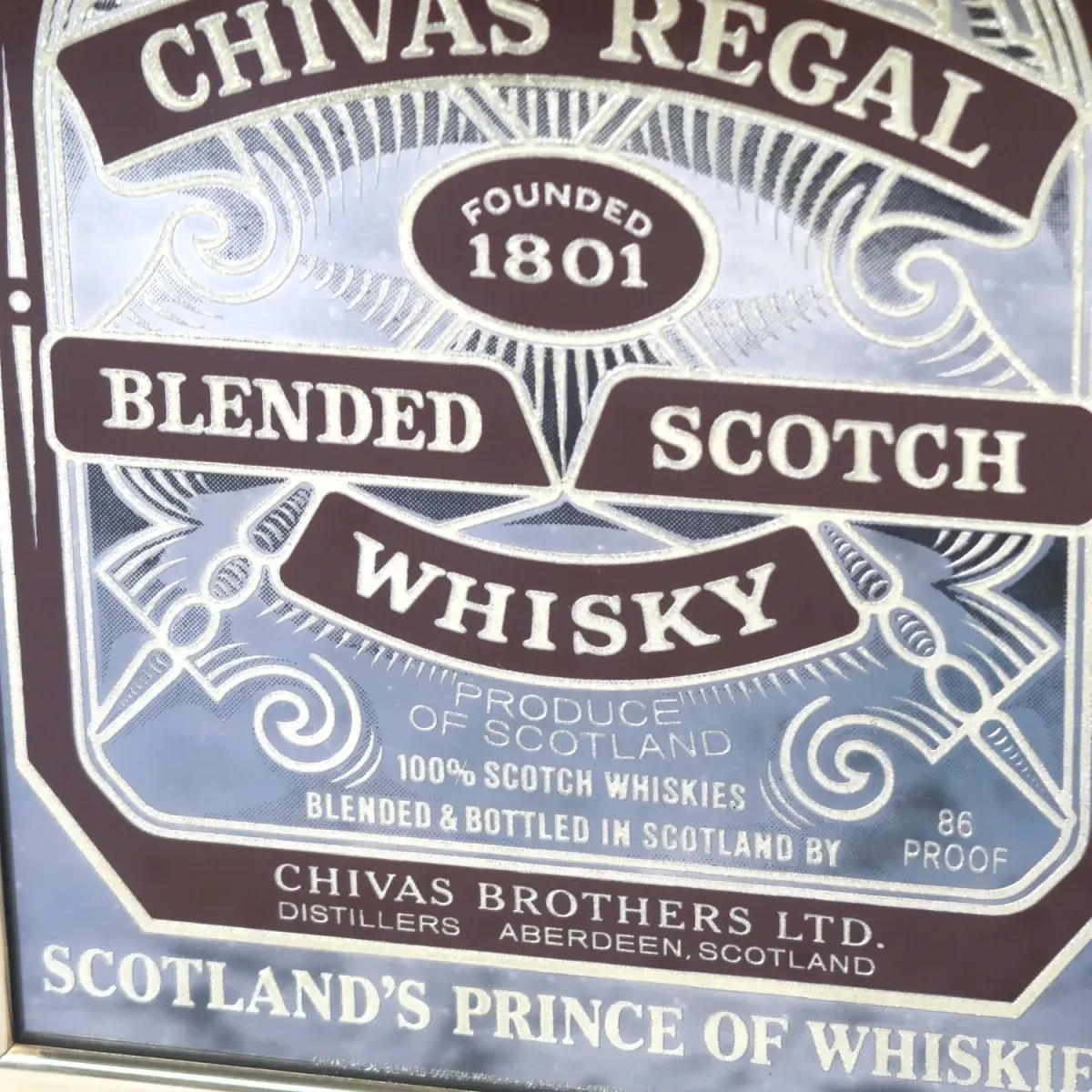 CHIVAS REGAL ビンテージ パブミラー