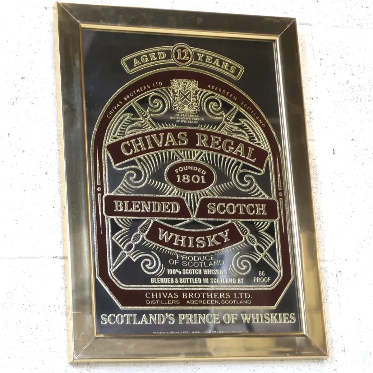 CHIVAS REGAL ビンテージ パブミラー