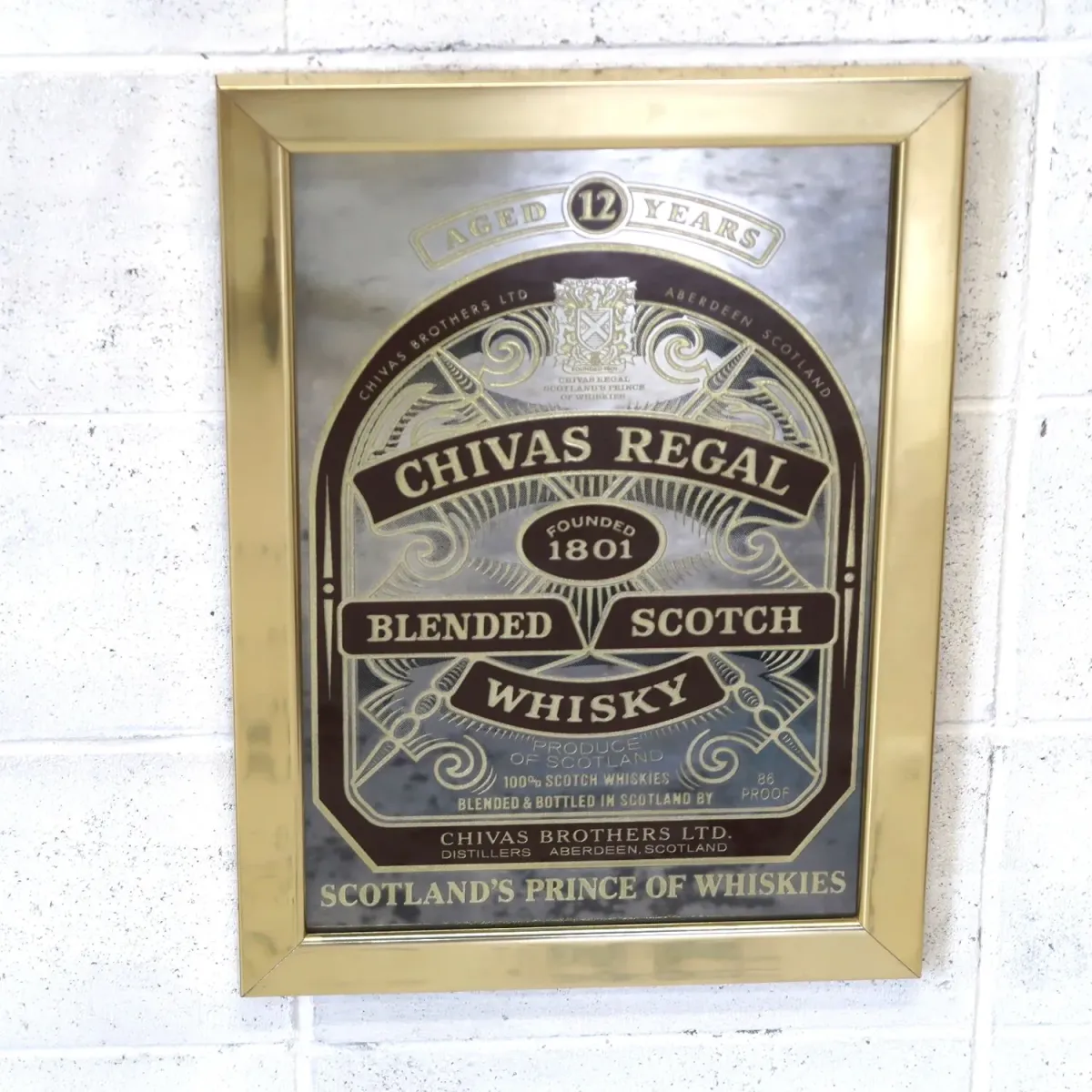 CHIVAS REGAL ビンテージ パブミラー