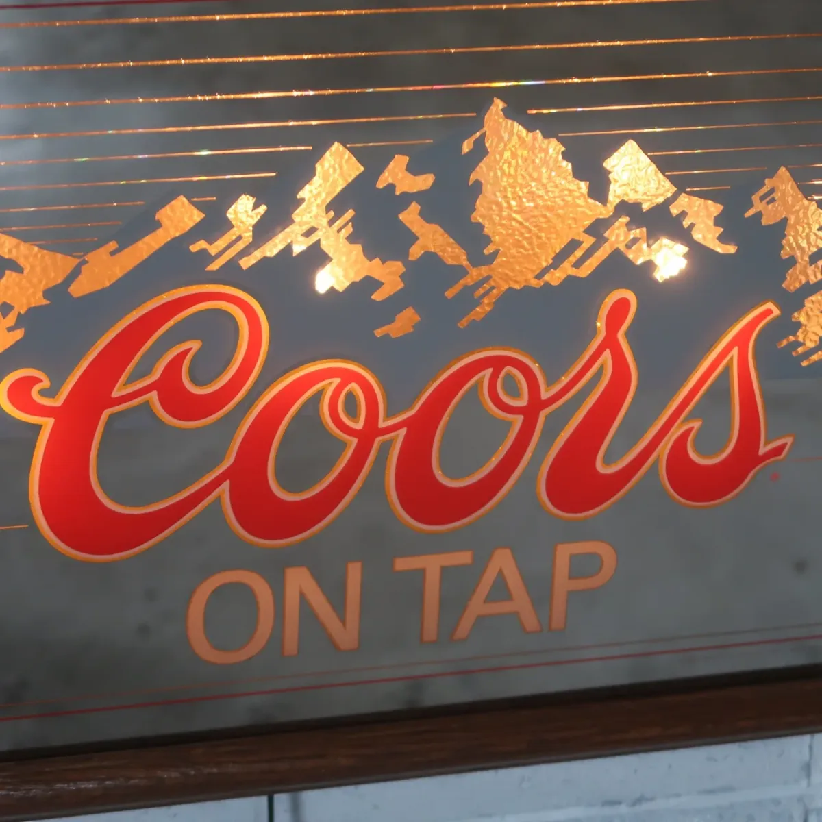 Coors ビンテージ ライトサインパブミラー