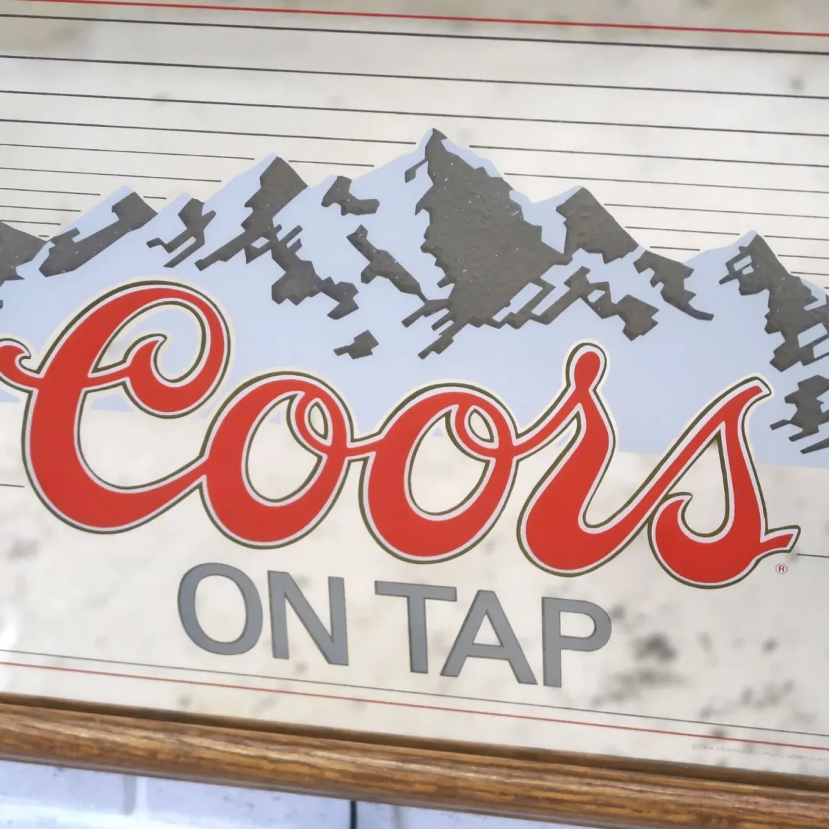 Coors ビンテージ ライトサインパブミラー