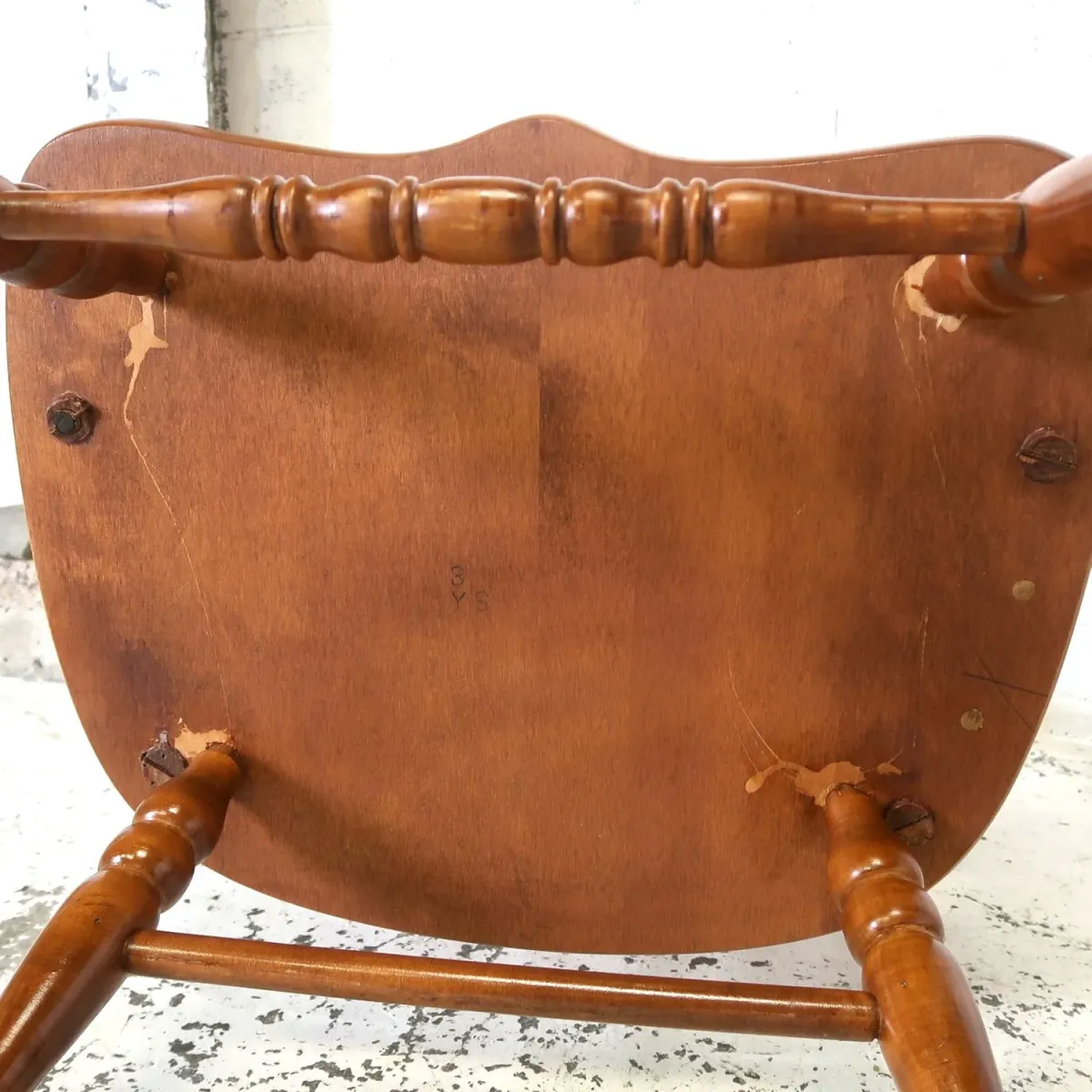 TELL CITY CHAIR CO. アンティーク ウッド アームチェア