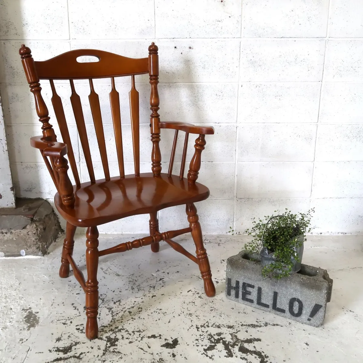 TELL CITY CHAIR CO. アンティーク ウッド アームチェア