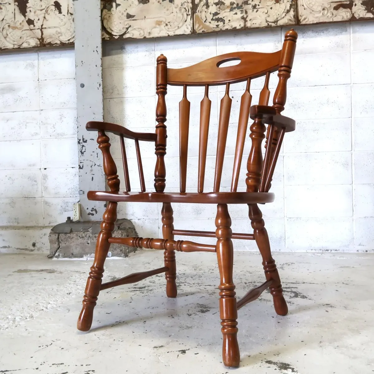 TELL CITY CHAIR CO. アンティーク ウッド アームチェア
