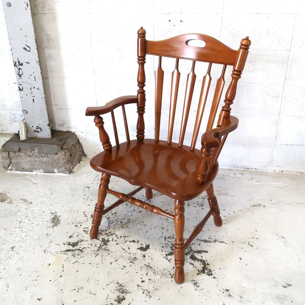 TELL CITY CHAIR CO. アンティーク ウッド アームチェア