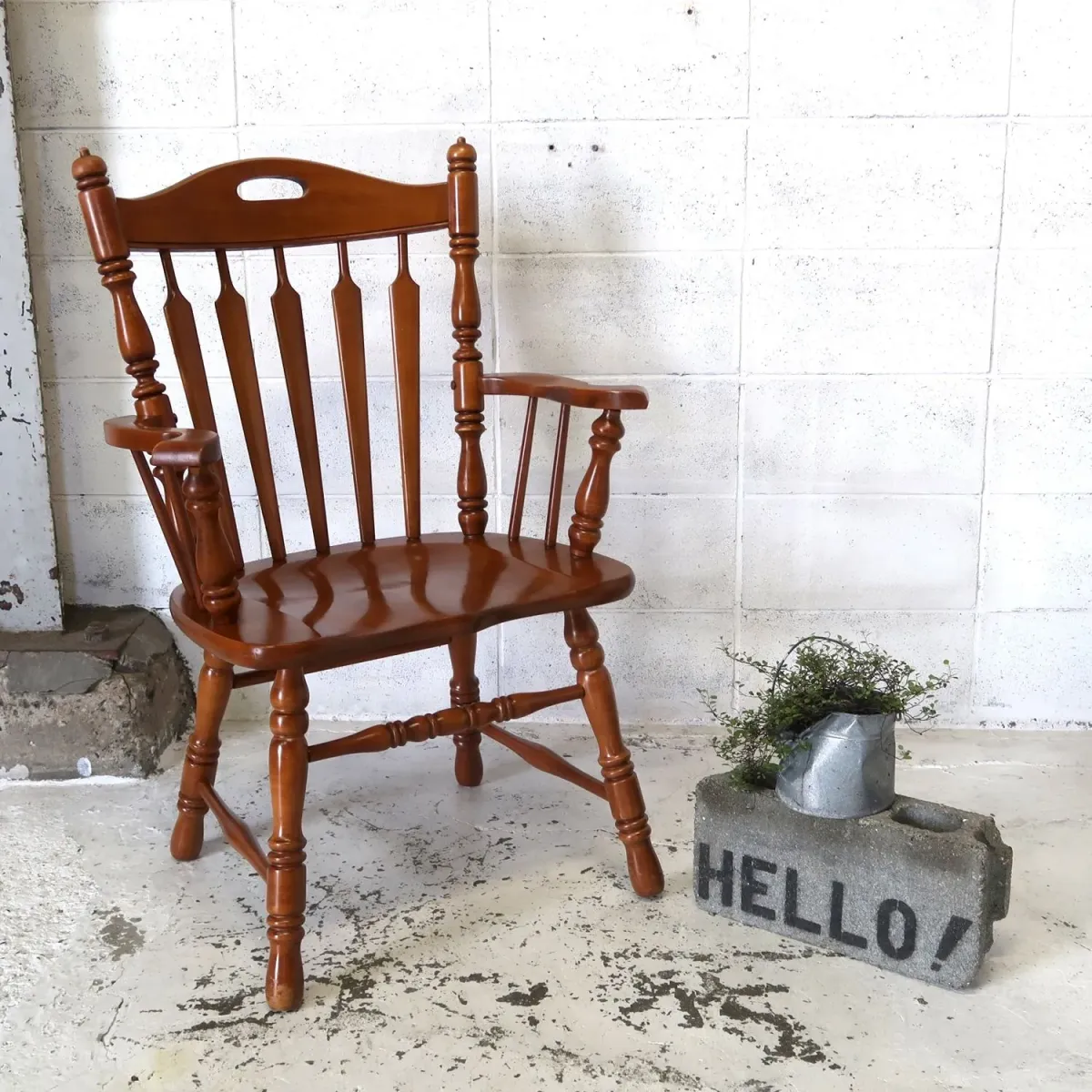 TELL CITY CHAIR CO. アンティーク ウッド アームチェア