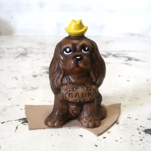 60's TREASURE CRAFT セラミック 貯金箱 コッカースパニエル