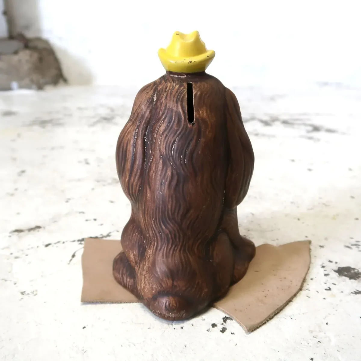 60's TREASURE CRAFT セラミック 貯金箱 コッカースパニエル