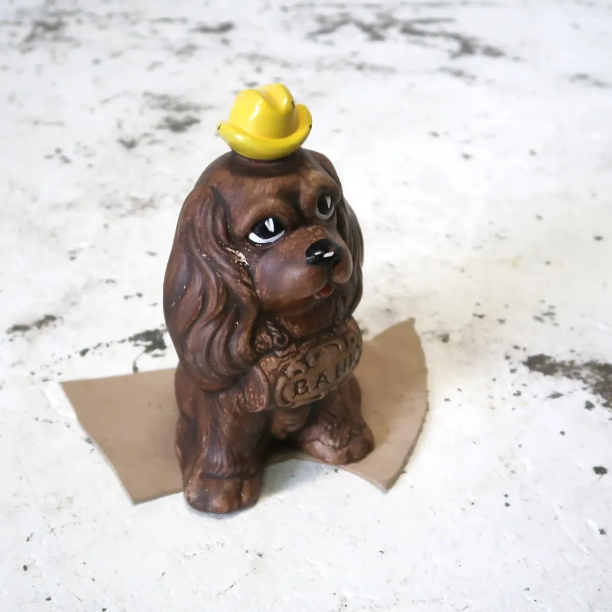 60's TREASURE CRAFT セラミック 貯金箱 コッカースパニエル