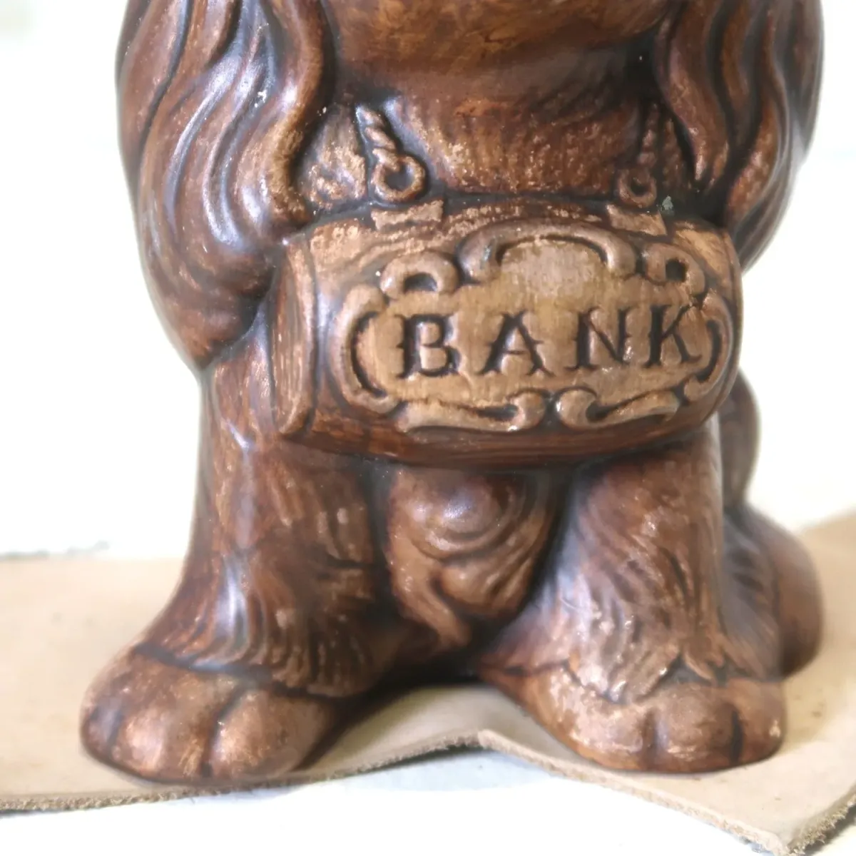 60's TREASURE CRAFT セラミック 貯金箱 コッカースパニエル