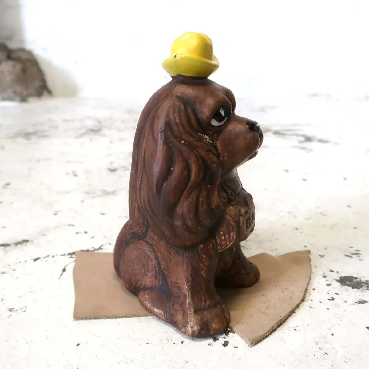60's TREASURE CRAFT セラミック 貯金箱 コッカースパニエル