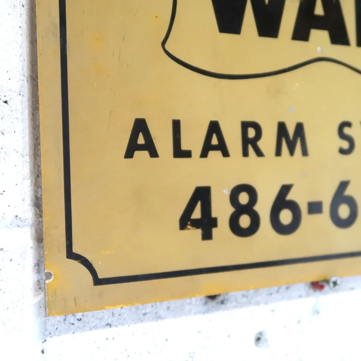 WALT ALARM SYSTEM ビンテージ メタルサイン
