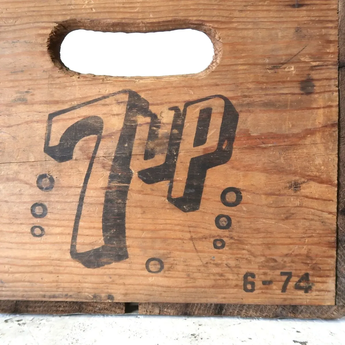 7up ビンテージ ウッドボックス