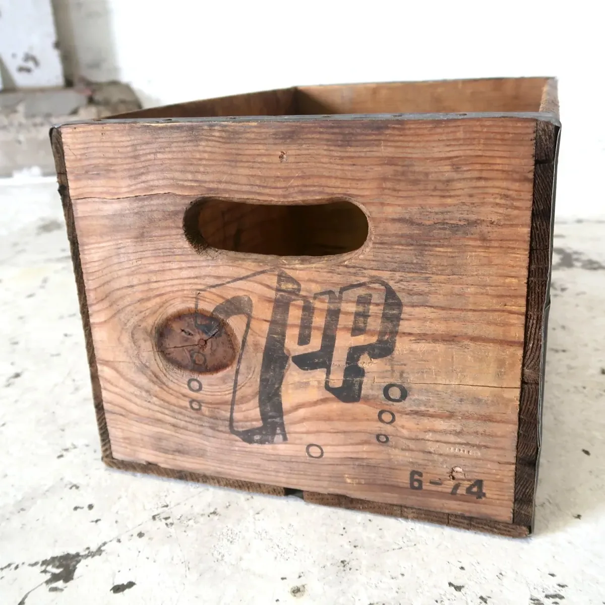 7up ビンテージ ウッドボックス