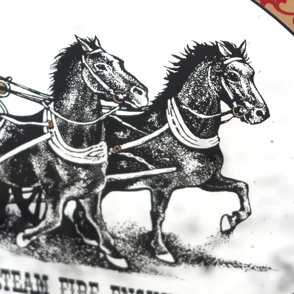 AMOSKEAG STEAM FIRE ENGINE ビンテージ ウォールミラー